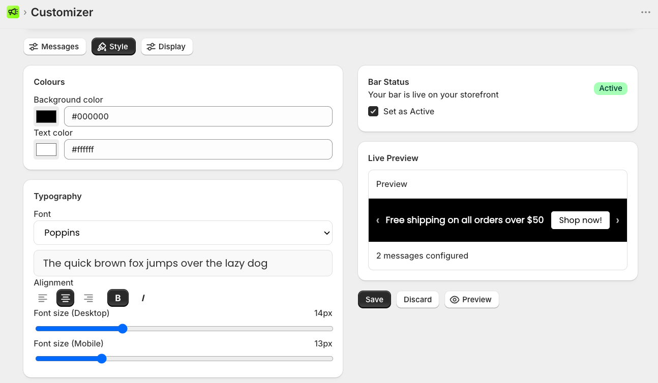 Preview and publish changes