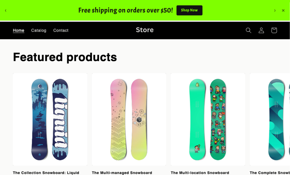 Zentra Announcement Bar preview